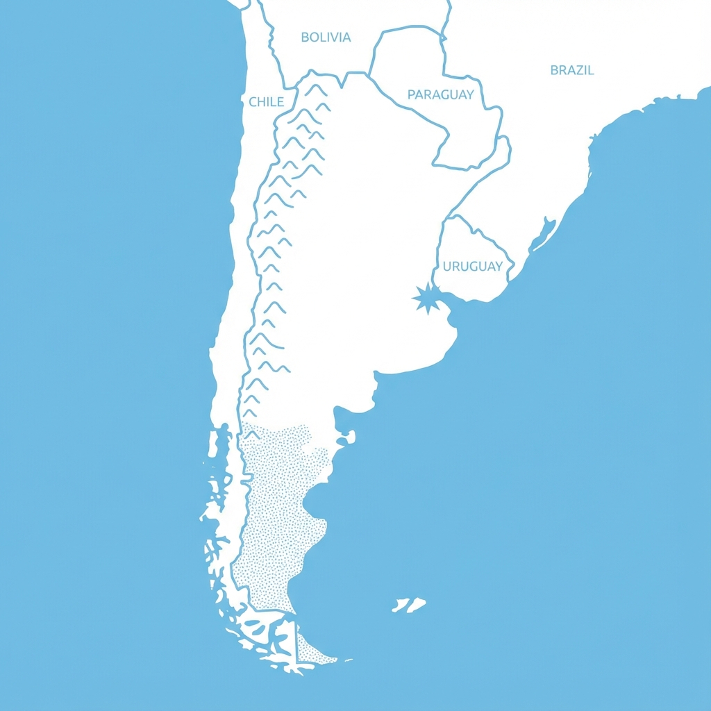 Carte de l'Argentine